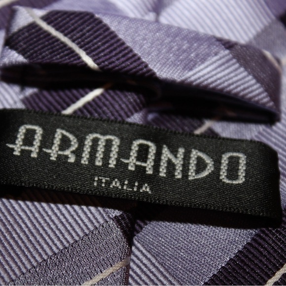 Armando Italia Men’s Tie Purple - Picture 4 of 4